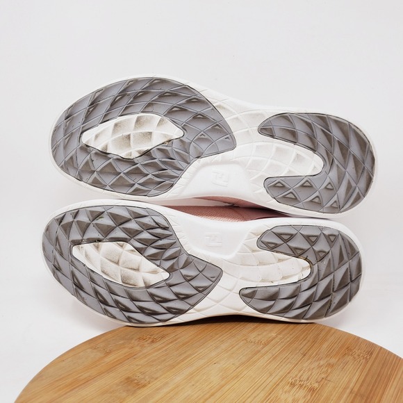 Footjoy Golf Shoes Womens 9 M Flex‎ Coastal Pink Lace Up Sneaker Spikeless - Picture 10 of 12